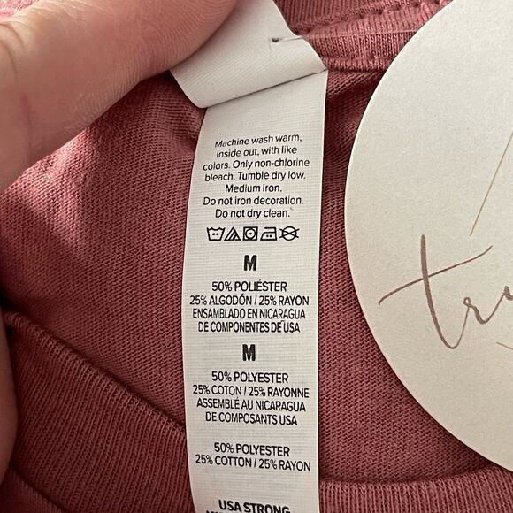 NWT Be a Nice Human mauve t shirt Size M - Picture 4 of 6